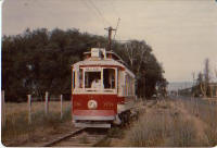 Historic trolley car Yakima Washington State, USA. 1976